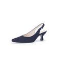 Gabor Women Court Shoes, Ladies Slingback Court Shoes,Office Pumps,Comfortable,Slingback,Leather,Ankle Strap,Office,Blue (atlantik),40 EU / 6.5 UK