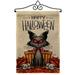 Angeleno Heritage Kitty O Ween Falltime Halloween 13 x 18.5. in. Double-Sided Decorative Vertical House Garden Flag Set for Decoration Banner Yard Gift
