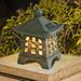 Bescita Outdoor Pagoda Garden Statue Solar Statue Garden Decoration Outdoor Garden Lantern LED Garden Lights With Simulated Pagoda