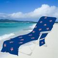 2023 Summer Savings! WJSXC Beach Towel Oversized Clearance Beach Chair Cover with Side Pockets Microfiber Chaise Lounge Chair Towel Cover for Sun Lounger Pool Sunbathing Garden Beach Hotel