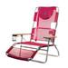 Ostrich Altitude 3-N-116-Inch Tall Outdoor Lounge Reclining Chair Pink