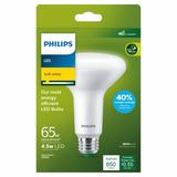 Philips Ultra Efficient LED 65-Watt BR30 Floodlight Light Bulb Clear Soft White Dimmable E26 Base (1-Pack)