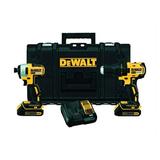 DeWalt 20V MAX Cordless Brushless 2 tool Compact Drill and Impact Driver Kit 20 volt - Case Of: 1