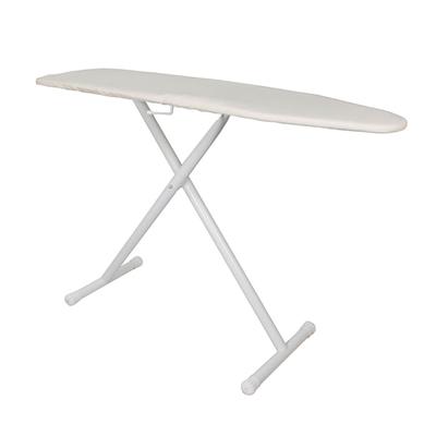 Hospitality 1 Source PV8258XD Full Size Ironing Board w/ Toast Cotton Cover - 54"L x 14"W x 36"H, White Steel Legs