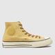 Converse chuck 70 jungle cloth trainers in gold