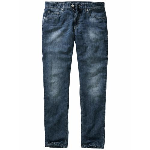 Mey & Edlich Herren Jeans Hose Regular Fit Blau einfarbig