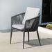 Elevat Home Patio Dining Armchair w/ Cushion Wicker/Rattan in Gray | 29.92 H x 19.69 W x 23.62 D in | Wayfair 02GSS128JHC35C78VQ