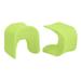 ECR4Kids Wave Seat, 14in - 15.1in Seat Height, Perch Stool Plastic in Green | 15.1 H x 12.6 W x 16.5 D in | Wayfair ELR-15850-LM