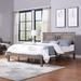 Norland Acacia Wood Modern Farmhouse Queen Platform Bed by Christopher Knight Home