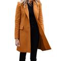 wendunide coats for women Women Casual Light Weight Thin Jacket Slim Coat Long Sleeve Blazer Office Business Coats Jacket Womens Blazers Coffee S