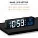 Final Clearance! Modern Intelligent Voice Control Digital Electronic Alarm Clocks Led Home Calendar Living Room Electronic Wall Clock