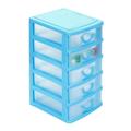 VerPetridure Plastic Drawers Mini Desktop Drawer 5 Drawer Storage and Organizer Stackable Desktop Drawer - Bundled with Labels and Marker for Desktop Organization