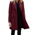 wendunide coats for women Women Casual Light Weight Thin Jacket Slim Coat Long Sleeve Blazer Office Business Coats Jacket Womens Blazers Red M
