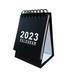 10Pcs Mini Desk Calendar 2023 Runs From Now Until December 2023 105X76Mm Small Standing Desk Calendars for Gifts(Black)