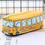 Vikakiooze Back to School Supplies students Kids cats School Bus pencil case bag office stationery bag FreeShipping