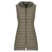 Dtydtpe 2024 Clearance Sales Tank Top for Women Lightweight Mid-Length Hooded Down Vest Down Jacket Hooded Vest Womens Long Sleeve Tops