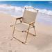 Red Barrel Studio® Folding Beach Chair Metal in Brown/Gray | 19.7 H x 25.6 W x 20.5 D in | Wayfair 9667C1B2BB204D1F9144448546F2E79B