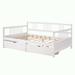 Red Barrel Studio® Twin Daybed Wood in White | 35.4 H x 42.3 W x 78.2 D in | Wayfair CA6B66A7159045C99214E61428018B54