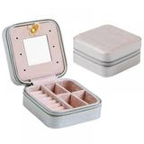 Final Clear Out! Jewelry Organizer Box Adjustable Portable Jewelry Display Box Storage Case for Necklace Earring Rings High Capacity and Compact Black/Pink/White