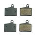 Yannee 2 Pairs Bike Bicycle Semi Metal Resin Brake Pads for Hayes Stroker Ryde Dyno Black Disc Brake Pads