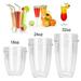 YDxl Juicer Cup Mug Transparent Making Drink Lightweight Compatible with Blender Juicer Cup Mug for Kitchen for Nutri Blender 600W White 18oz