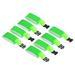 Uxcell 48cmx5cm Ski Strap Fasteners 4 Pack Skis and Pole Carrier Strap Green
