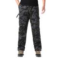 iOPQO cargo pants for men Mens Fashion Casual Multi Pocket Zipper Buckle Male Cargo Pants Outdoor Pants Tooling Pants Men s Cargo Pants Camouflage 3XL