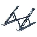 Laptop Stand Adjustable Aluminum Portable Laptop Holder Computer Tablet Stand Ergonomic Foldable Universal Desktop Stand Holder for Tablet Notebook Ventilated blackï¼ŒG55775