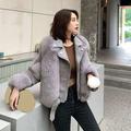 PIKADINGNIS New Winter Faux Fox Fur Coat for Women Locomotive Style Loose Imitation Fur Coats Female Streetwear Luxury Outwear