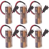 6Pc 3V 3000mAh Lithium Battery Replaces Fuji FDK CR8.LHC 17430 Toto CR8-LHC TH559EDV410R TOTO THP3053 Back Up Batteries for Eco EFVS Toto Flush Valves and Faucets