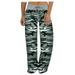 iOPQO pajamas for women Women s Casual Printed Comfy Pajama Pants Lounge Palazzo Yoga Pants Women s Casual Pants Grey M