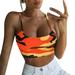 Dtydtpe Tank Top for Women Camouflage Tank Top Bustier Bra Vest Crop Top Blouse T-Shirt Womens Tops