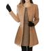 Dtydtpe Clearance Sales Shacket Jacket Women Winter Warm Outwear Wool Lapel Trench Parkacoat Jacket Overcoat Stylsihwi Womens Long Sleeve Tops Winter Coats for Women