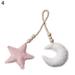 SANWOOD Hanging Ornament Wooden Beads Moon Star Kids Infant Crib Cradle Wall Hanging Ornament Photo Props