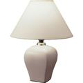 NEW Square Ivory Ceramic Body with Color Matched Fabric Shade Socket Switch 15 Table Lamp 608