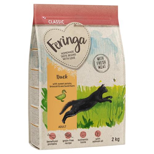 10kg (5 x 2kg) Feringa Adult Classic Ente Katzenfutter trocken