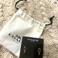 Coach Jewelry | Nwt. Coach Double-C Set Of Two-Tone Earrings | Color: Gold/Silver | Size: Os