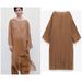 Zara Tops | New Zara $129 100% Silk Camel Long Top Small Large Limited Edition 3398/12 | Color: Brown/Tan | Size: S