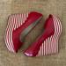 Michael Kors Shoes | Michael Kors Patent Leather Striped Wedges | Color: Red/White | Size: 7