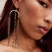 Free People Jewelry | Free People Zepplin Dangles Earrings - Gold Tigers Eye | Color: Brown/Gold | Size: Os