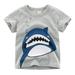 KI-8jcuD Toddler Boy Easter Outfit Kids Clothes Boys Short Years T Sharks Shirts for 17 Tee Tops Sleeve Baby Toddler Crewneck Cartoon Boys Tops Boys Shirts Size 8 Big Boy Top Toddler Pack Boys Long