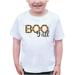 7 ate 9 Apparel Kids Happy Halloween Shirts - Boo Y all Shirt - Orange & Black Plaid - White T-Shirt 12 Months