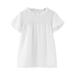 ZHAGHMIN Teen Girl Tops Toddler Girls T Shirts Ruffle Short Sleeve Round Neck Loose Blouse Summer Solid Color Casual Girl Tee Tops Toddler Undershirt Little Girls Undershirts Girls Shirt With Pocket