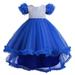 ZHAGHMIN Girls Fall Dresses Children Baby Kids Spring Summer Girls Party Dress for Girls Colorful Train Kids Gown Girl Tulle Dresses Birthday Party Princess Children Princess Dress Baby Girl Long Sl