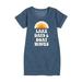 Instant Message - Lake Days And Boat Waves - Toddler And Youth Girls Fleece Dress