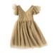 ZHAGHMIN Baby Dresses 3-6 Months Girl Kids Children S Dress Summer Princess Dress Star Tulle Dress Big Girl Dress Outwear Tee Shirt With Pocket Flippy Dress for Girls Girl Dresses Casual Girl Dress