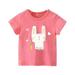 ZHAGHMIN Teen Girl Shirts Trendy Girls Easter Carrot Rabbit Cartoon Tops 1 To 7 Years Old Baby Girls Top T Shirt Girls Shirt Size 16 School Clothes for Girls 10-12 14 Clothes Toddler Girls Casual Cl