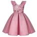 Scyoekwg Toddler Girls Dresses Clearance Children s Sequin Dress Skirt Flying Sleeve Girl Dress Festival Party Princess Dress Pink 2-3 Years