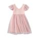 ZHAGHMIN Girls Fashion Dress Kids Children S Dress Summer Princess Dress Star Tulle Dress Big Girl Dress Outwear Tee Shirt With Pocket Flippy Dress for Girls Girl Dresses Casual Girl Dress Size 16 D