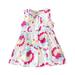 gvdentm Girls Casual Maxi Floral Dress Long Sleeve Holiday Pockets Dresses Easter Dresses For Baby Girls Pink 9-12 Months